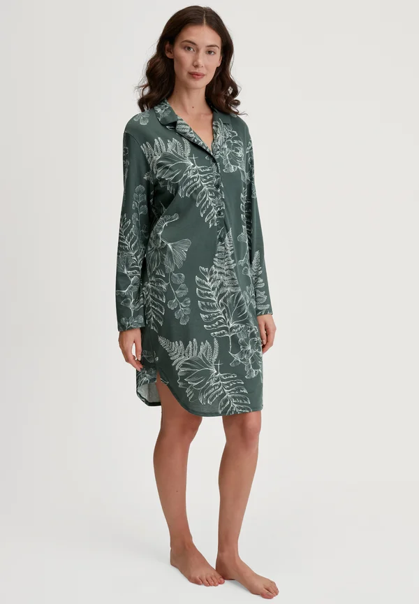 FAVOURITES GLOW LANGARM-LÄNGE - Nightie - deep emerald green