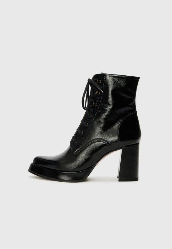 FEBRU47 - High heeled ankle boots - dunpak black
