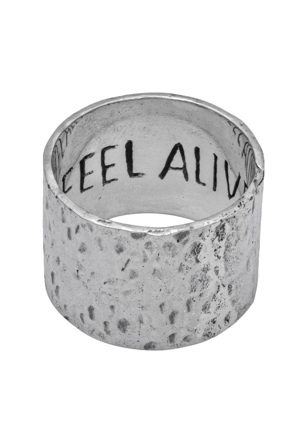 FEEL ALIVE - Ring - silberfarben