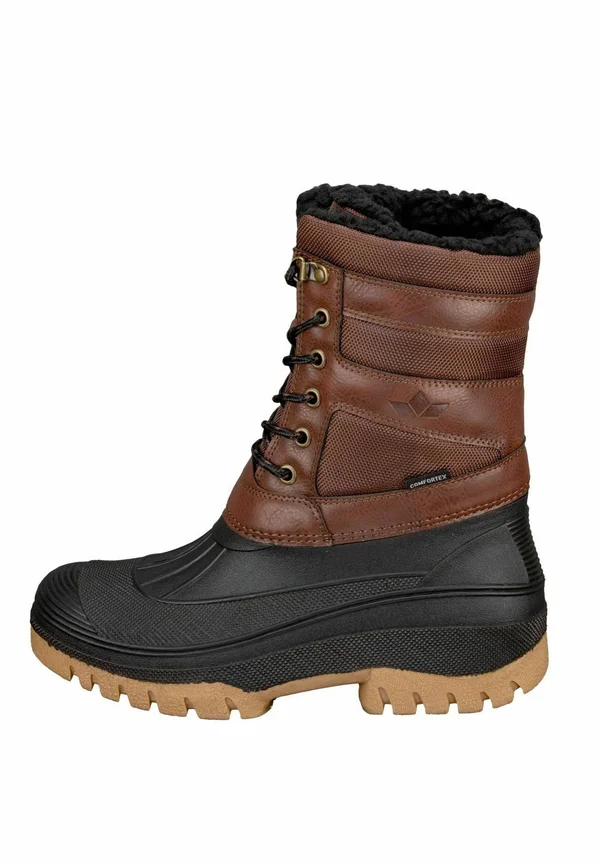 FENNA - Winter boots - braun schwarz