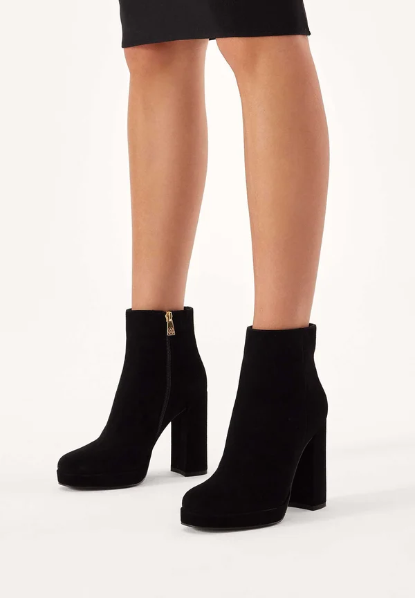 FERN - Platform ankle boots - black