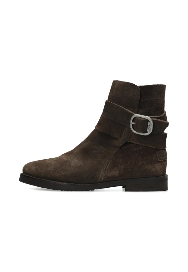 FESTI WRAP WAXED - Cowboy/biker ankle boot - round