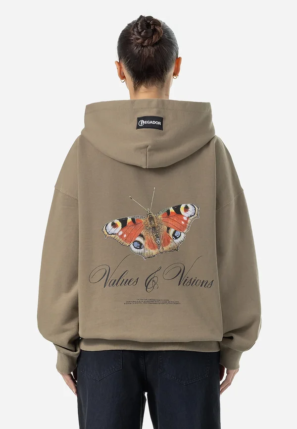 FIA OVERSIZED HOODIE - Sweatshirt - vintage desert taupe