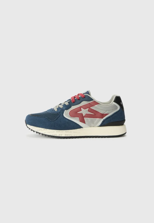 FIBER SENSE - Trainers - navy red