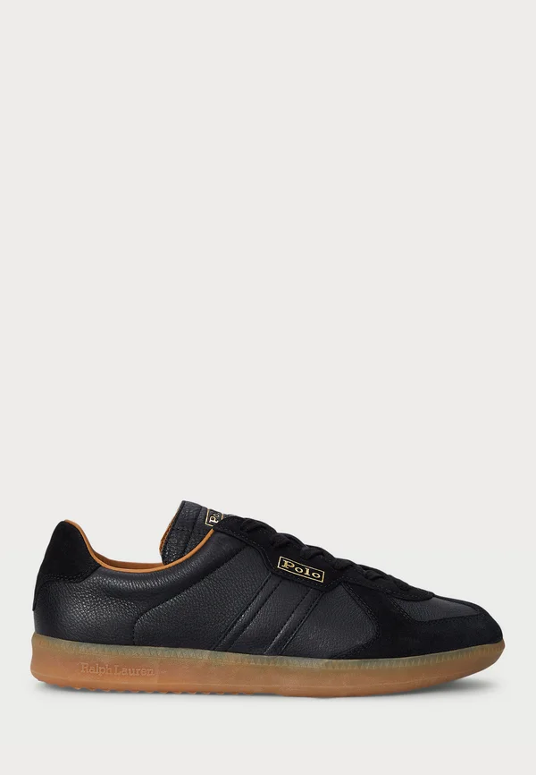 FIELD COURT 100 LEATHER-SUEDE SNEAKER - Trainers - black