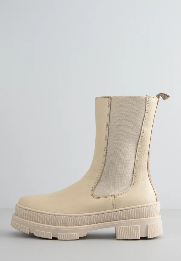 FILINA - Platform ankle boots - bone leather