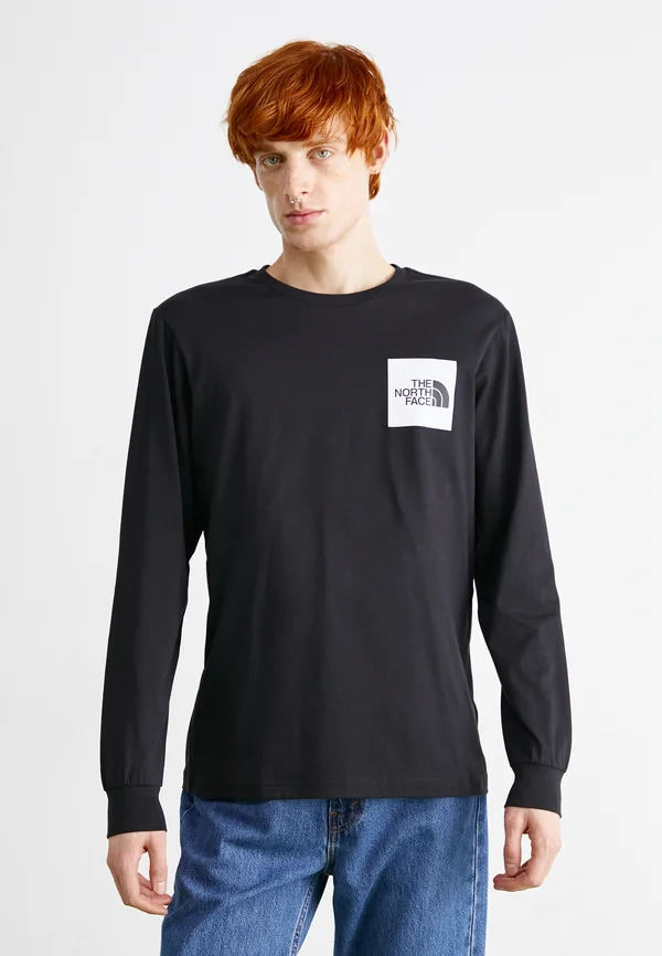 FINE TEE - Long sleeved top - black
