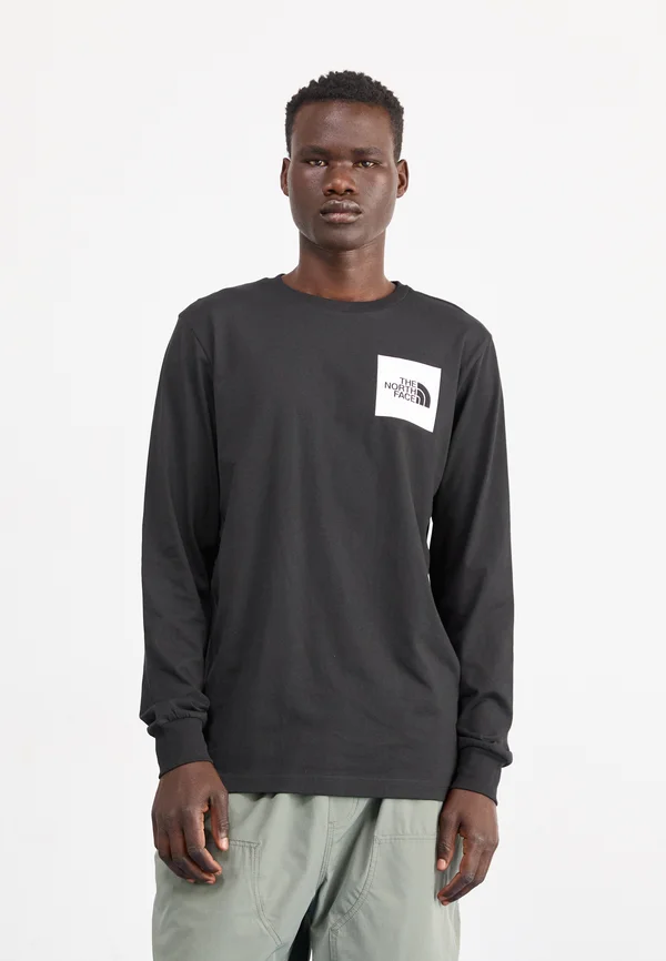 FINE TEE - Long sleeved top - black