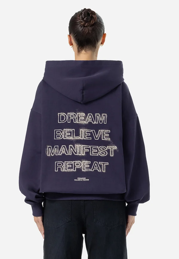 FIO OVERSIZED HOODIE - Hoodie - vintage indigo blue