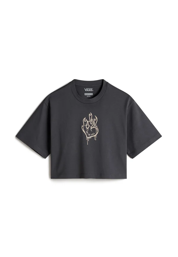 FIRE IN YOUR HEART - Print T-shirt - asphalt