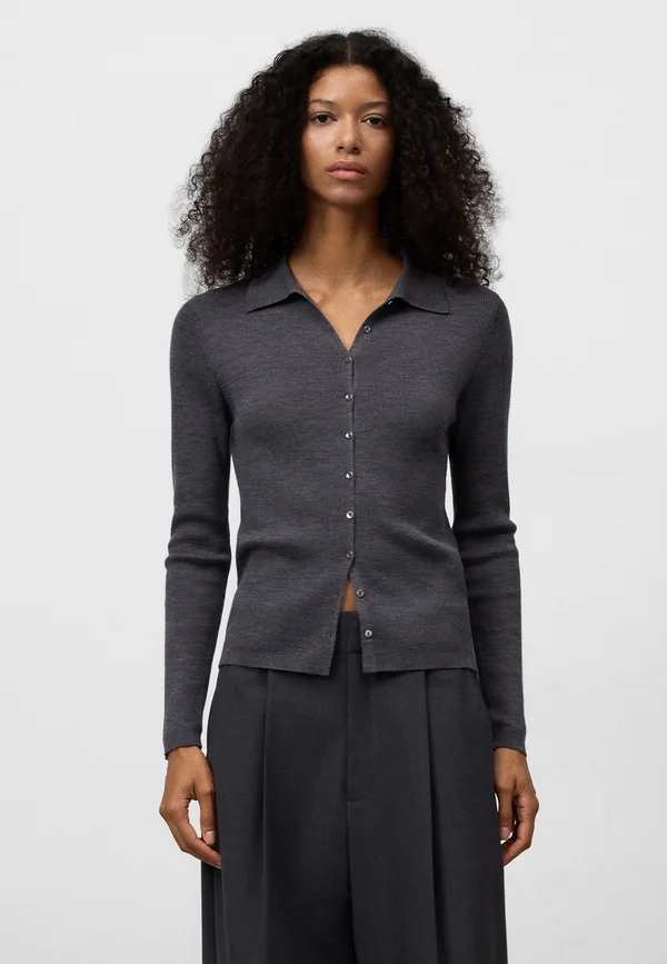 FITTED - Cardigan - grey