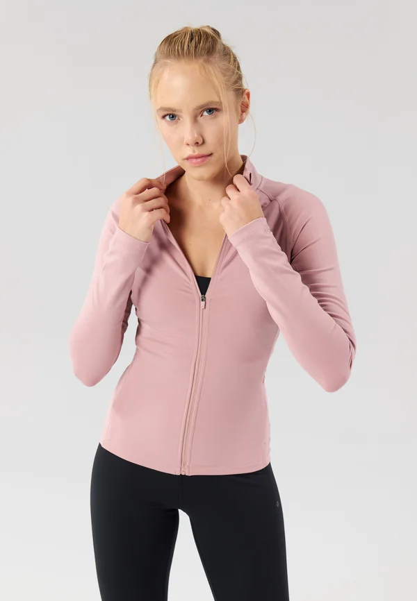 FITTED TRAINING JACKET WITH FULL ZIP AND POCKETS
 - Training jacket - mauve