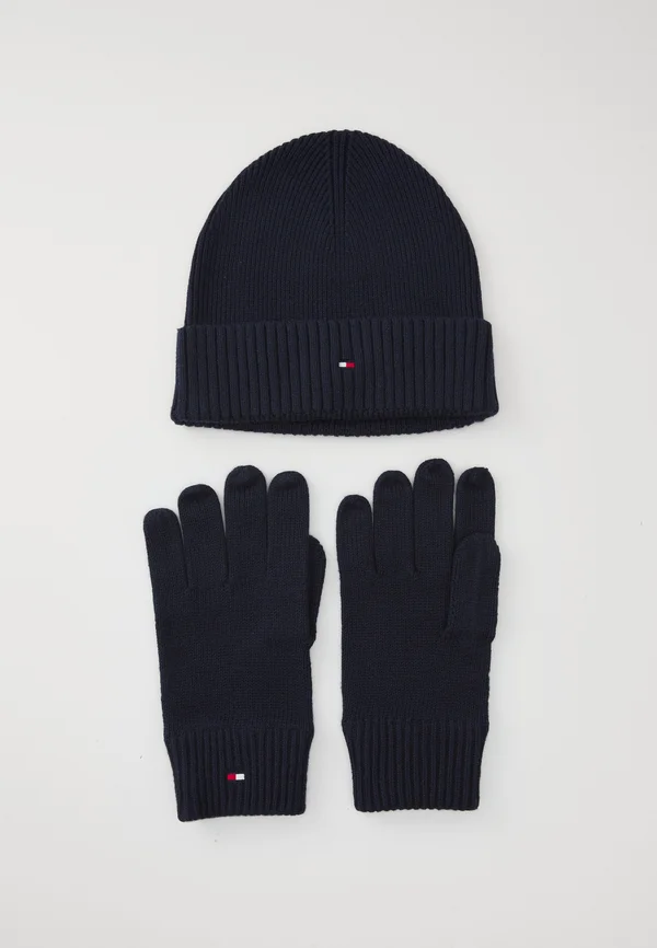 FLAG BEANIE & GLOVE SET UNISEX - Gloves - space blue
