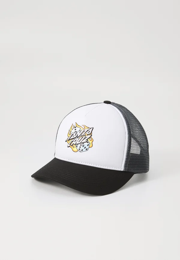 FLAMING DICE DOT UNISEX - Cap - white/grey