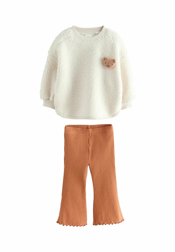 FLARE SET - Trousers - cream teddy