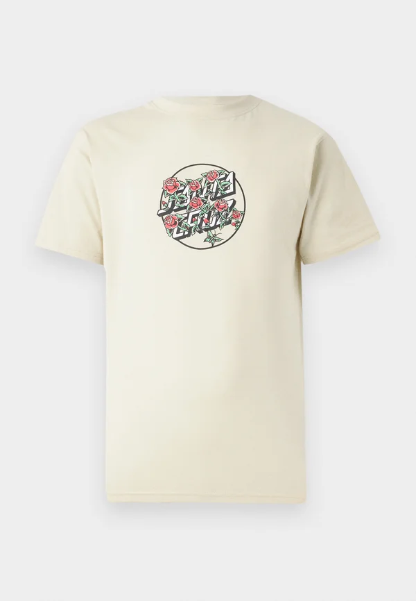 FLASH STACKED DOT FRONT TEE UNISEX - Print T-shirt - blond wood