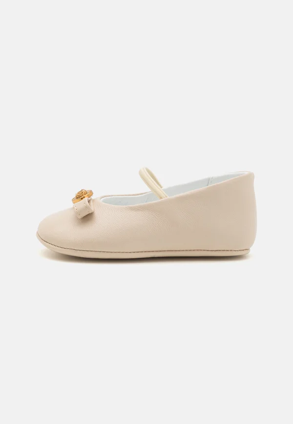 FLAT - Ankle strap ballet pumps - ivory