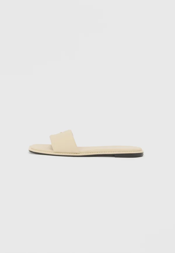 FLAT SANDAL SQUARE - Sandals - stony beige