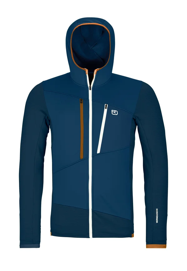 FLEECE GRID - Hoodie - deep ocean