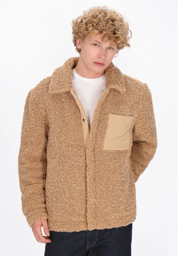 Fleece jacket - camel