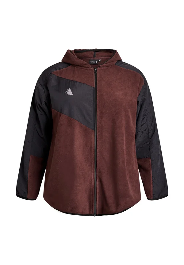 Fleece jacket - chocolate plum