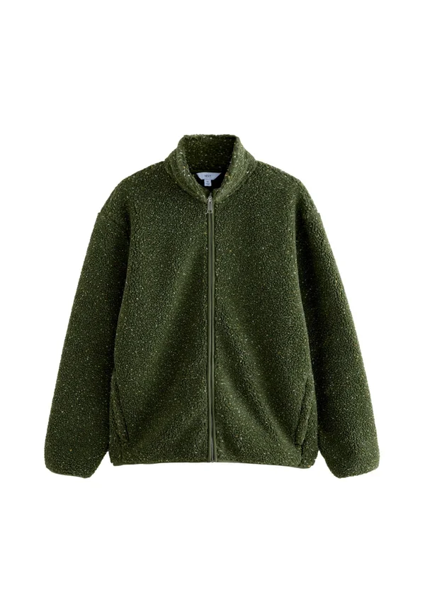 Fleece jacket - khaki green nep