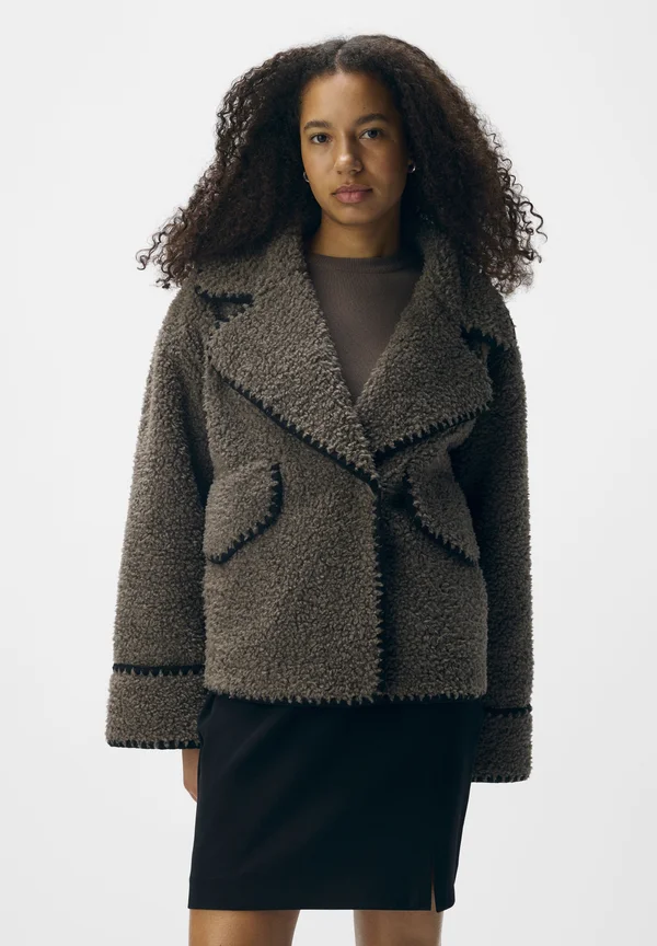 Fleece jacket - morel