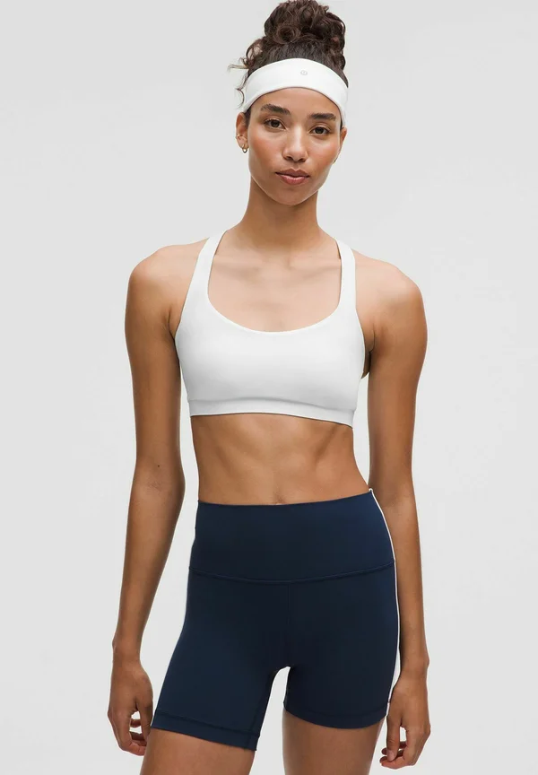 FLEXYFLEX STRAPPY YOGA A-C - Light support sports bra - white