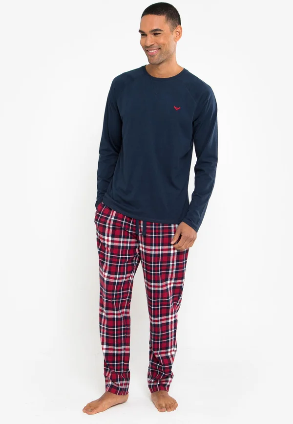 FLINT - Pyjama top - navy & red check