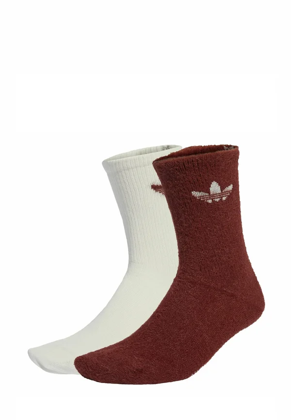 FLUFFY CREW 2 PAIRS - Socks - fox brown off white