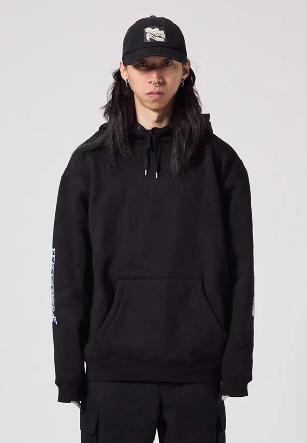 FOIL HOOD UNISEX - Hoodie - black