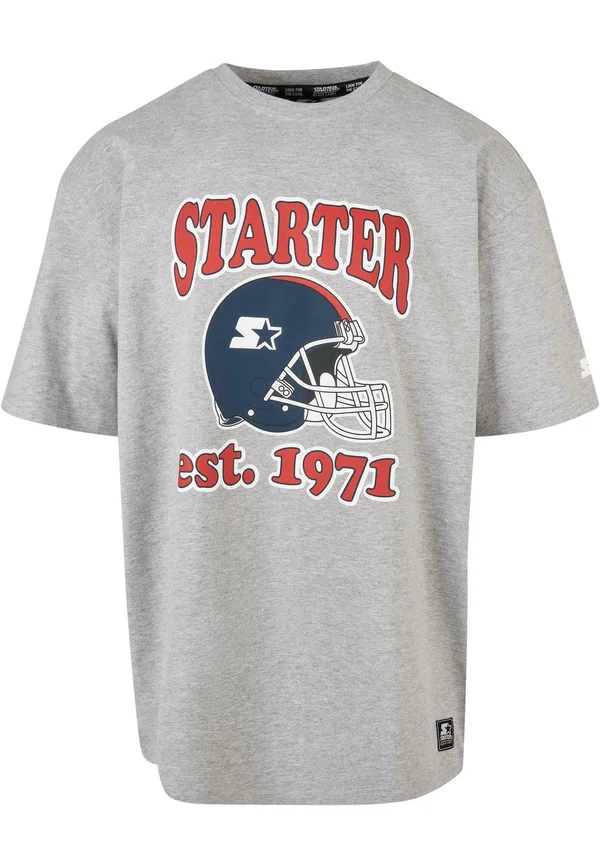 FOOTBALL - Print T-shirt - heathergrey