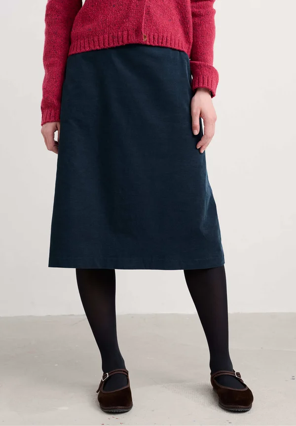 FOREST VIEW - A-line skirt - navy maritime