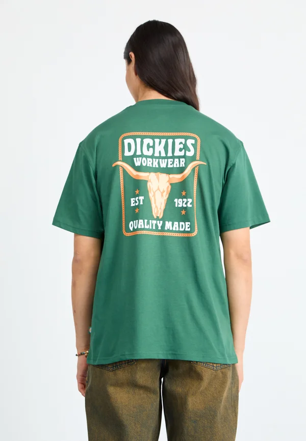 FORT PECK TEE - Print T-shirt - pineneedle