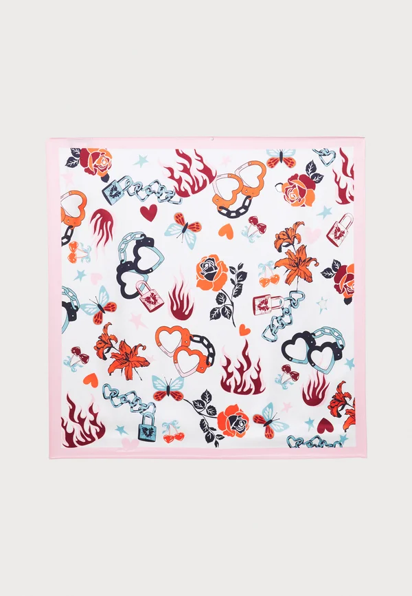 Foulard - off-white/pink/orange