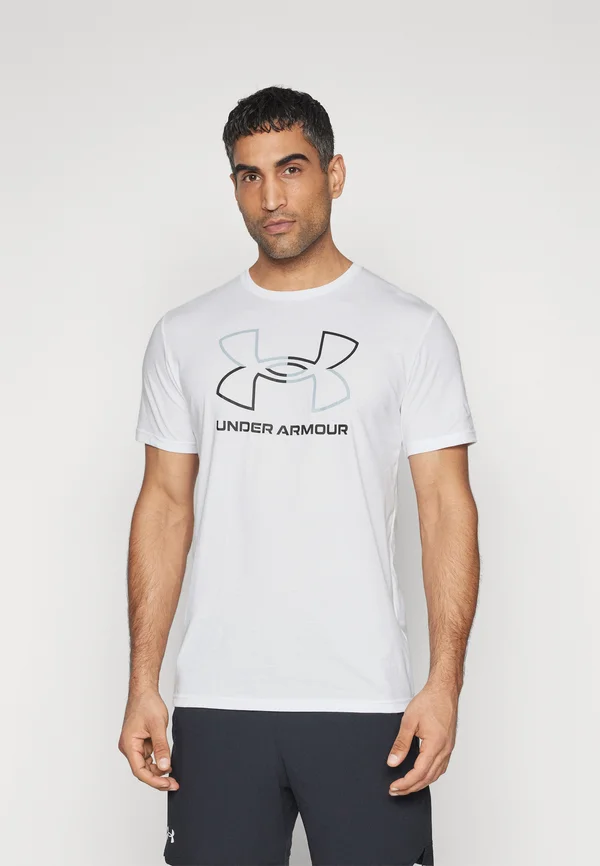 FOUNDATION UPDATE - Sports T-shirt - white/black