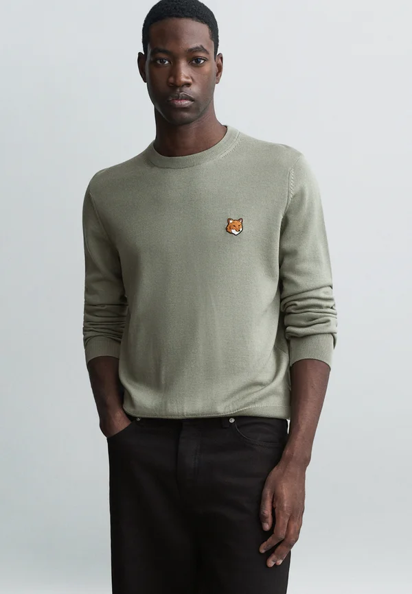 FOX HEAD REGULAR JUMPER - Jumper - laurel green