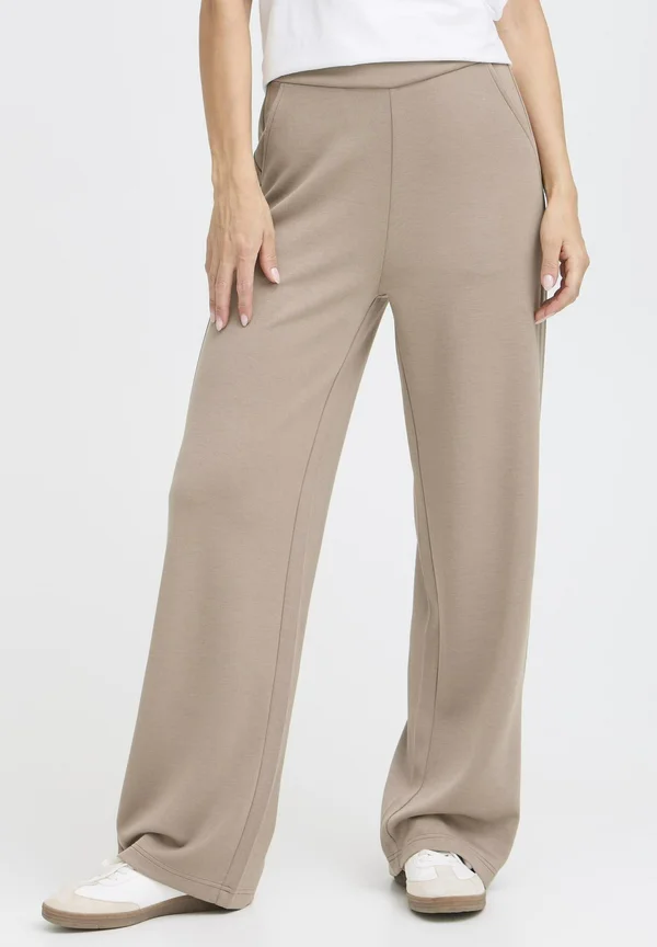 FRAURORA - Tracksuit bottoms - desert taupe