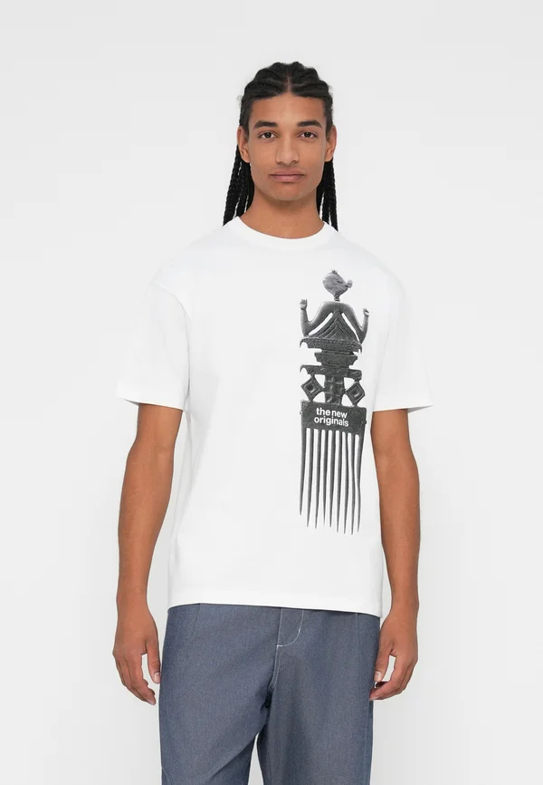 FREDDY COMB TEE - Print T-shirt - white