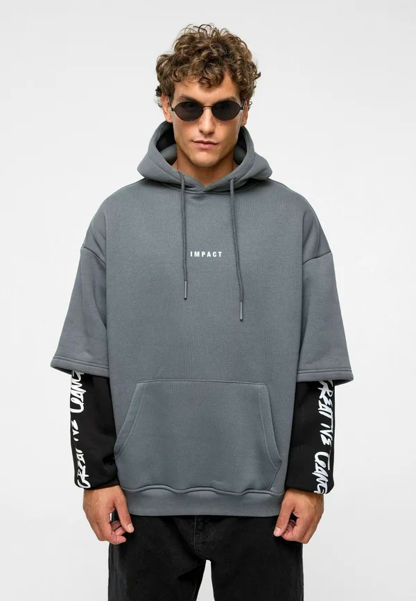 FREDERIK - Hoodie - smoked