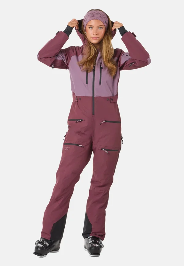 FREERIDE II W - Snowsuit - dk. mauve/pale mauve