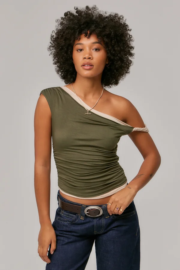 FREYA TWIST - Top - khaki