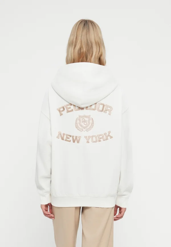FRIEDA OVERSIZED - Zip-up sweatshirt - warm white
