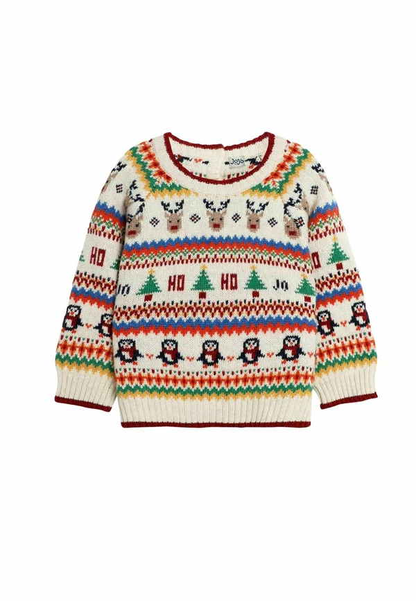 FRIENDS FESTIVE FAIR ISLE REGULAR FIT - Jumper - ecru