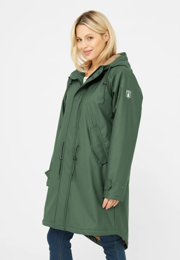 FRIESE-TIDAHOLM - Waterproof jacket - kombu green  caramel