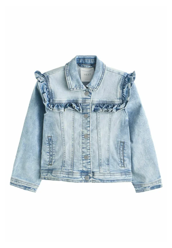 FRILL - REGULAR FIT - Denim jacket - mid blue