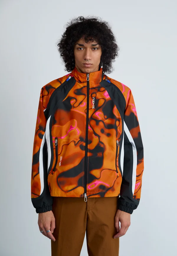 F.R.O.G REPEL TRACK JACKET - Summer jacket - total orange/white/hyper royal