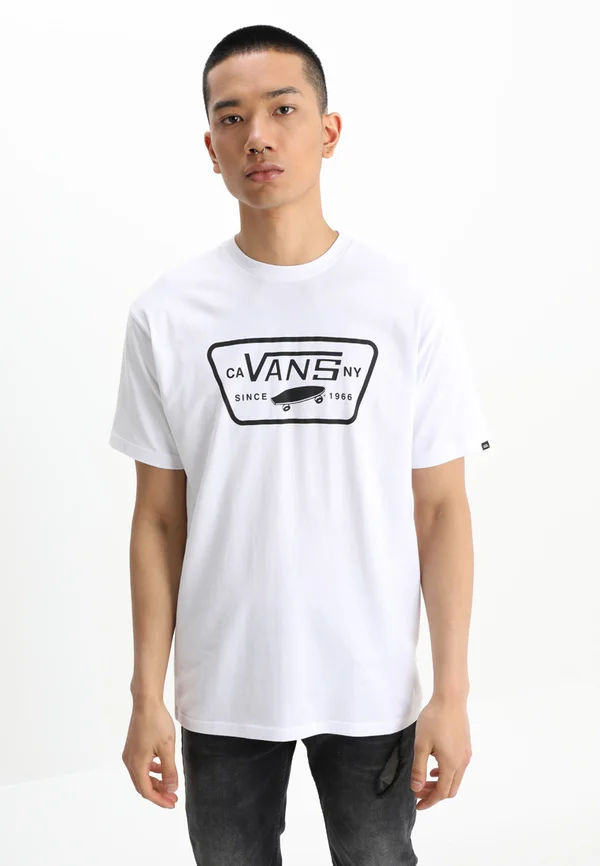 FULL PATCH - Print T-shirt - white/black