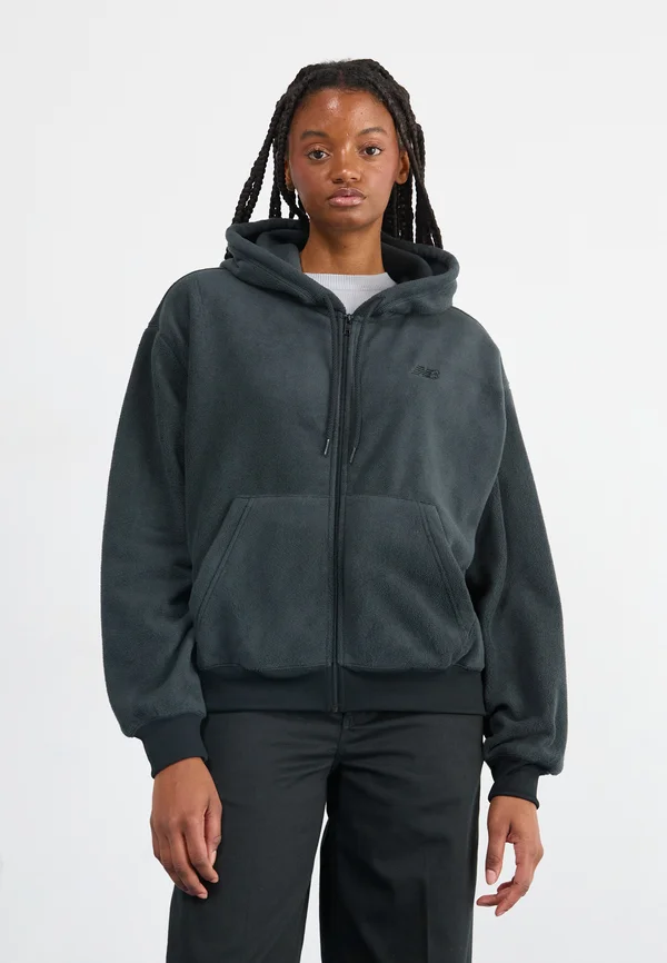 FULL ZIP - Fleece jacket - black