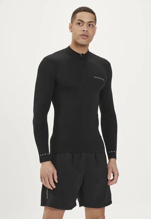 FUNKTION JARO M SEAMLESS MIDLAYER - Long sleeved top - 1011 dark grey melange